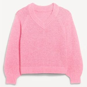 Old Navy Pink V-Neck Sweater for Women